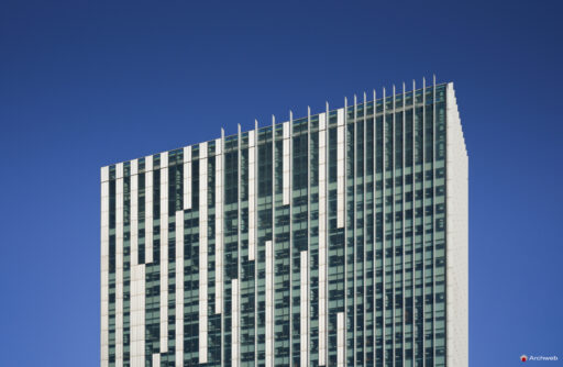 La Torre Europarco ospita uffici della Città metropolitana di Roma Capitale. Fotografie © Archweb.com