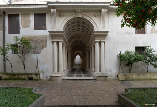 Galleria prospettica del Borromini a Palazzo Spada. Fotografie © Archweb.com
