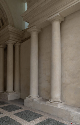 Galleria prospettica del Borromini a Palazzo Spada. Fotografie © Archweb.com