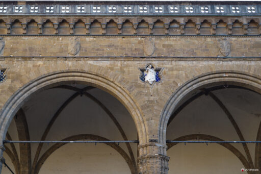 Loggia dei Lanzi a Firenze (Loggia della Signoria) Fotografie 4K © Archweb.com