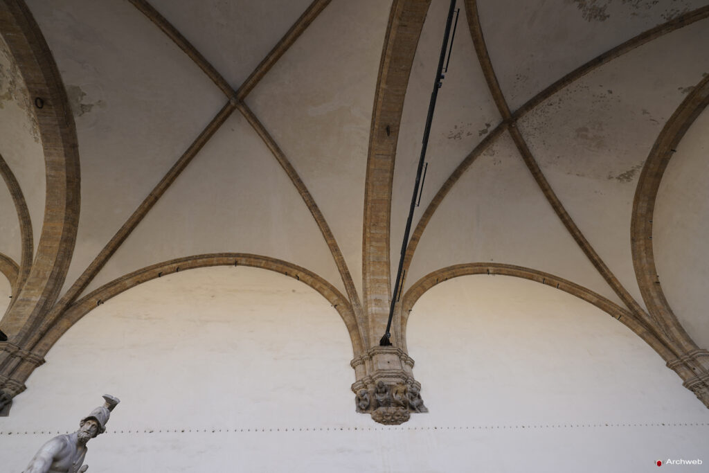 Loggia dei Lanzi a Firenze (Loggia della Signoria) Fotografie 4K © Archweb.com