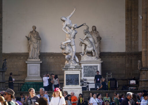 Loggia dei Lanzi a Firenze (Loggia della Signoria) Fotografie 4K © Archweb.com