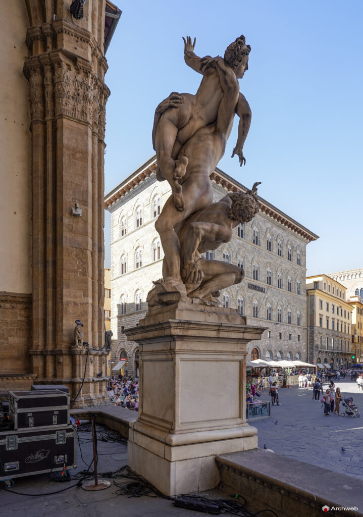 Loggia dei Lanzi a Firenze (Loggia della Signoria) Fotografie 4K © Archweb.com