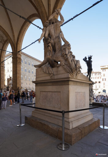 Loggia dei Lanzi a Firenze (Loggia della Signoria) Fotografie 4K © Archweb.com