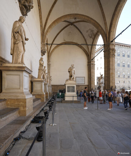 Loggia dei Lanzi a Firenze (Loggia della Signoria) Fotografie 4K © Archweb.com