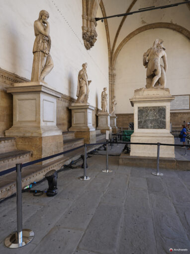 Loggia dei Lanzi a Firenze (Loggia della Signoria) Fotografie 4K © Archweb.com