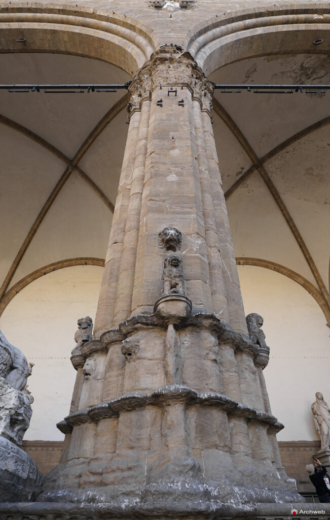 Loggia dei Lanzi a Firenze (Loggia della Signoria) Fotografie 4K © Archweb.com