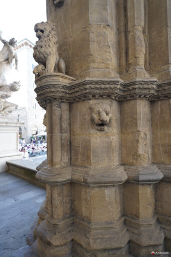 Loggia dei Lanzi a Firenze (Loggia della Signoria) Fotografie 4K © Archweb.com