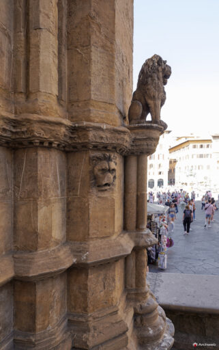 Loggia dei Lanzi a Firenze (Loggia della Signoria) Fotografie 4K © Archweb.com