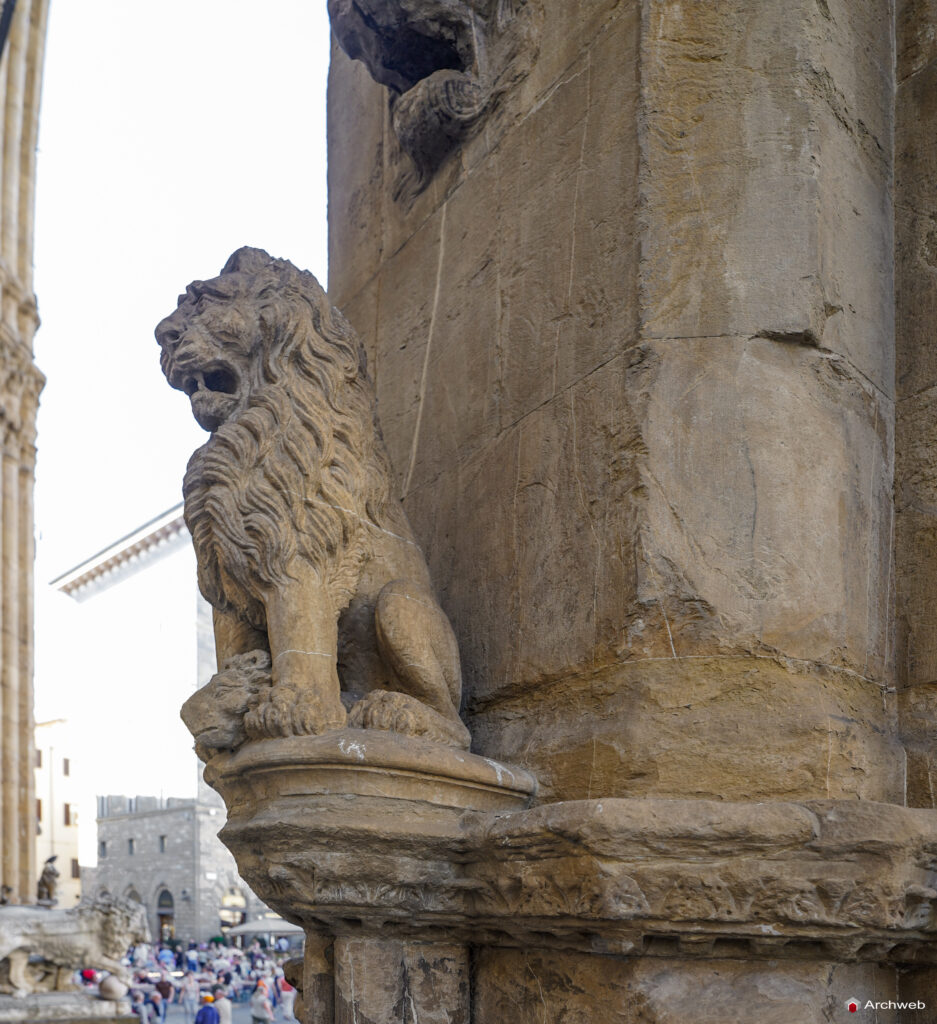 Loggia dei Lanzi a Firenze (Loggia della Signoria) Fotografie 4K © Archweb.com
