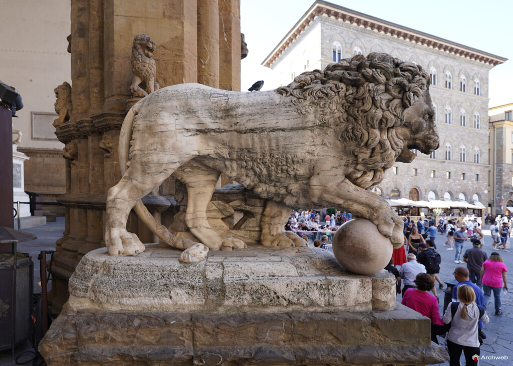Loggia dei Lanzi a Firenze (Loggia della Signoria) Fotografie 4K © Archweb.com