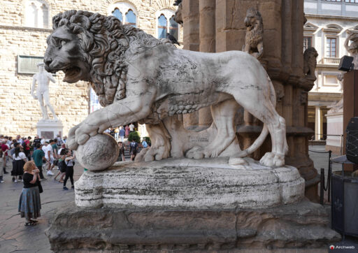 Loggia dei Lanzi a Firenze (Loggia della Signoria) Fotografie 4K © Archweb.com