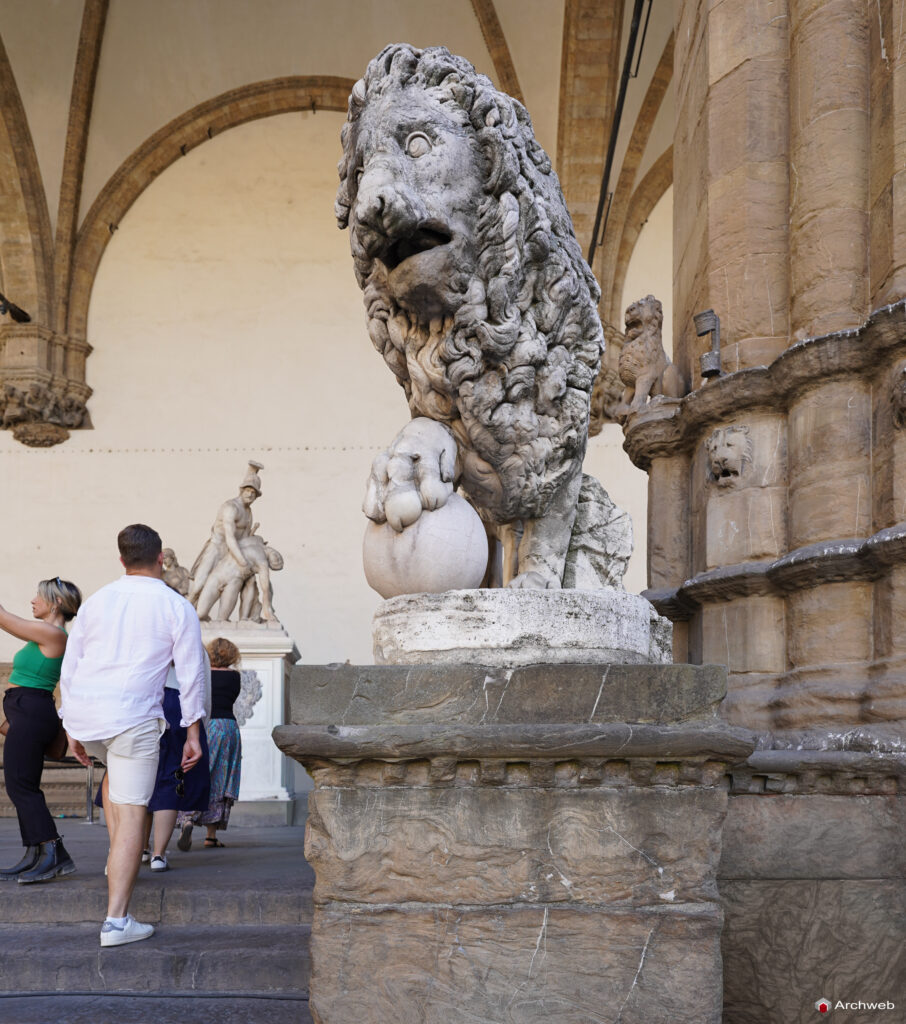 Loggia dei Lanzi a Firenze (Loggia della Signoria) Fotografie 4K © Archweb.com