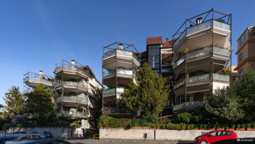Palazzine in Via Gomenizza di Venturino Ventura. Fotografie © Archweb.com