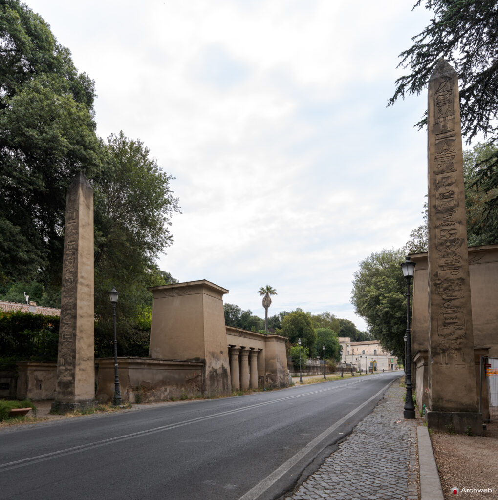 Propilei Egizi a Villa Borghese. Fotografie © Archweb.com