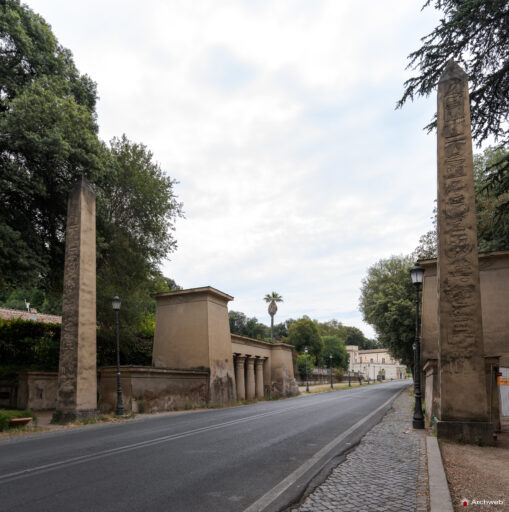 Propilei Egizi a Villa Borghese. Fotografie © Archweb.com