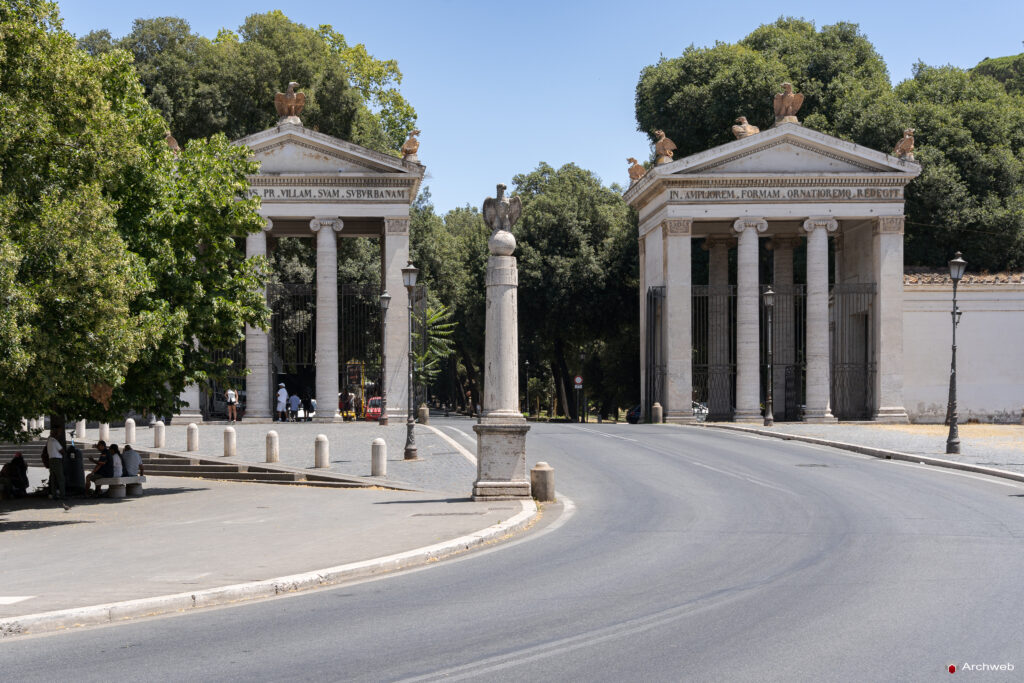 Propilei Greci a Villa Borghese. Fotografie © Archweb.com