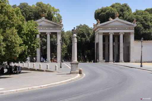 Propilei Greci a Villa Borghese. Fotografie © Archweb.com
