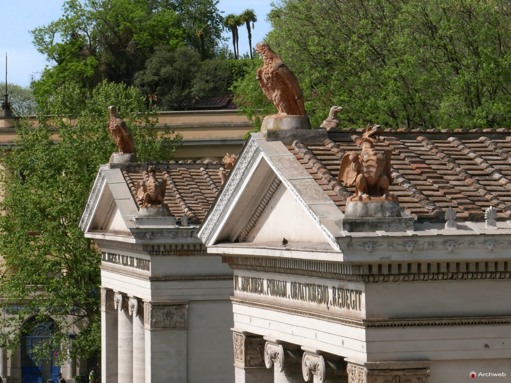 Propilei Greci a Villa Borghese. Fotografie © Archweb.com