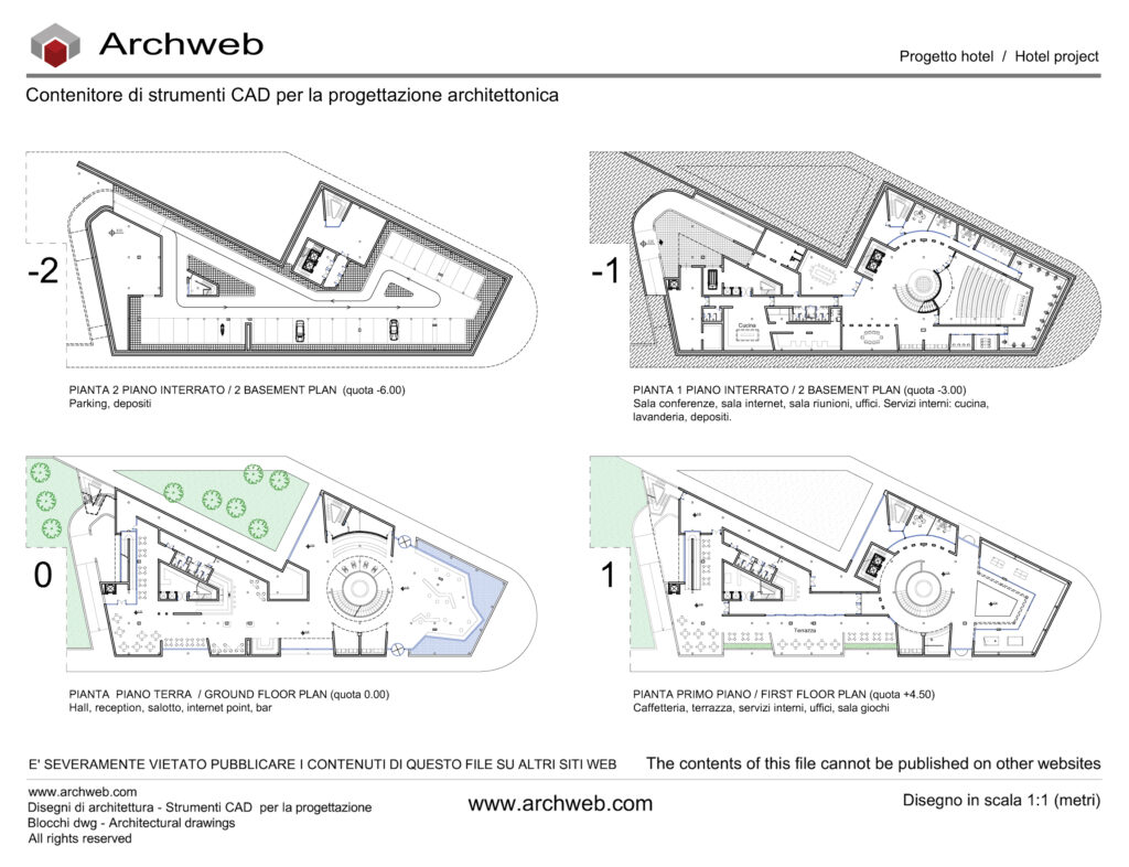 Progetto hotel 2 dwg Archweb