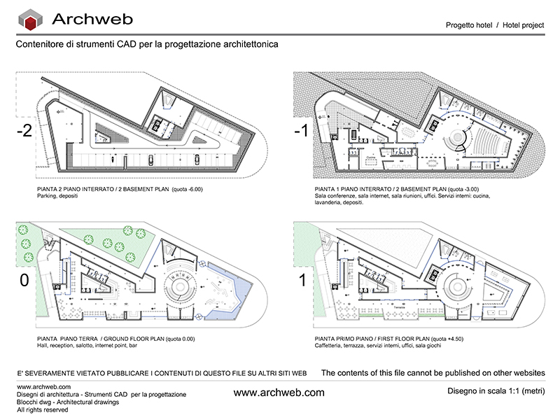 Progetto hotel 2 dwg Archweb