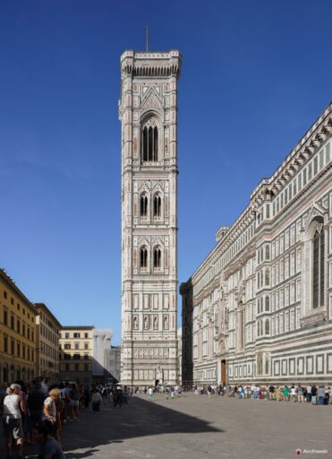 Campanile di Giotto a Firenze. Fotografie © Archweb.com