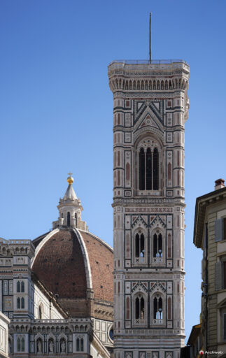 Campanile di Giotto a Firenze. Fotografie © Archweb.com