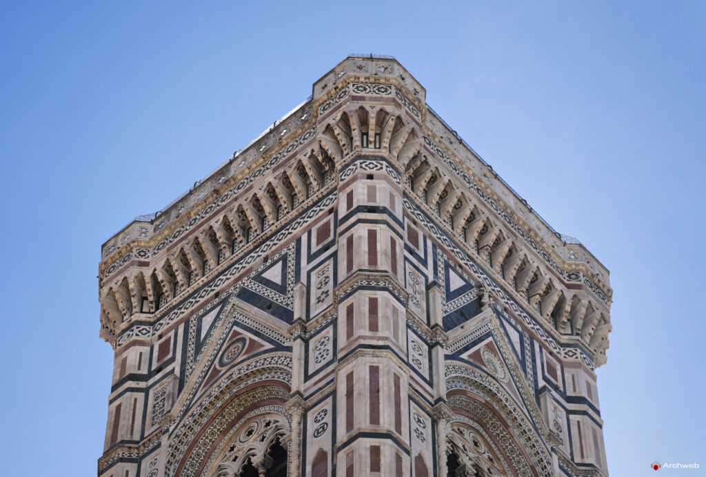 Campanile di Giotto a Firenze. Fotografie © Archweb.com