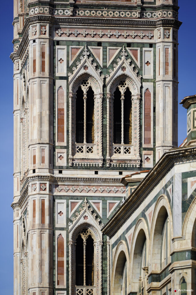 Campanile di Giotto a Firenze. Fotografie © Archweb.com