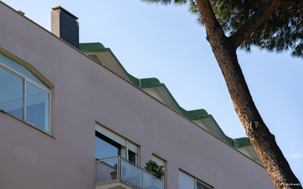 Dettaglio della copertura della palazzina al Circo Massimo nota come Palatina Domus