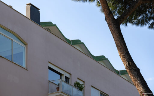Dettaglio della copertura della palazzina al Circo Massimo nota come Palatina Domus