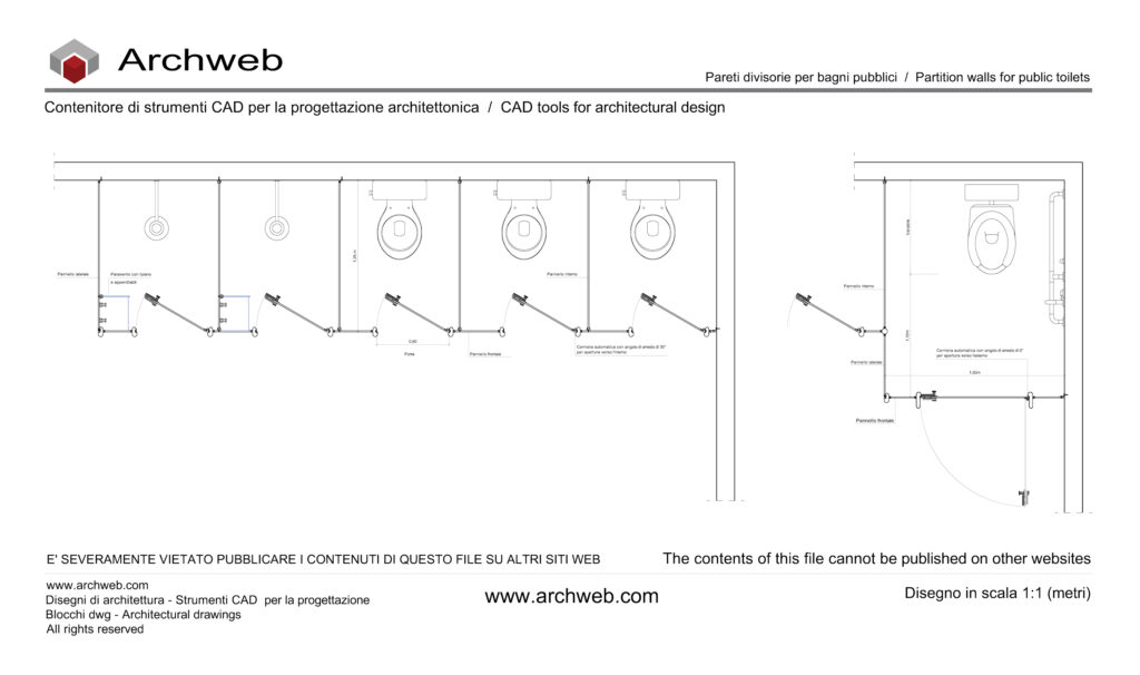 Pareti divisorie bagni 01 dwg Archweb