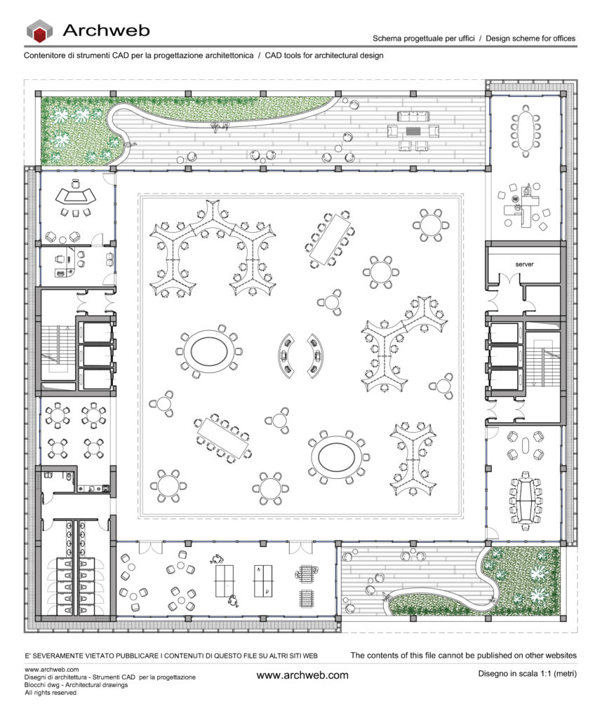 Schema ufficio 35 dwg Archweb