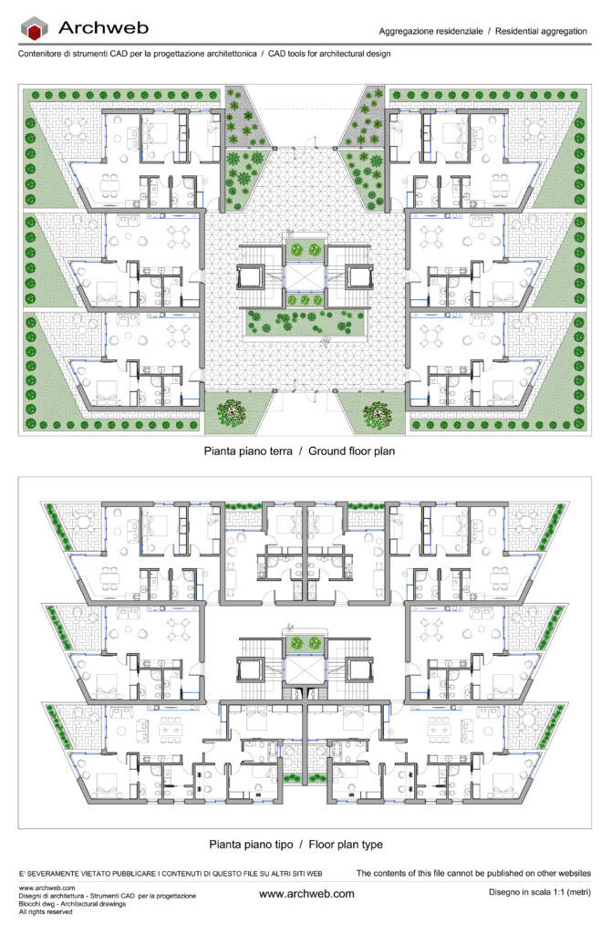 Aggregazione residenziale dwg 13