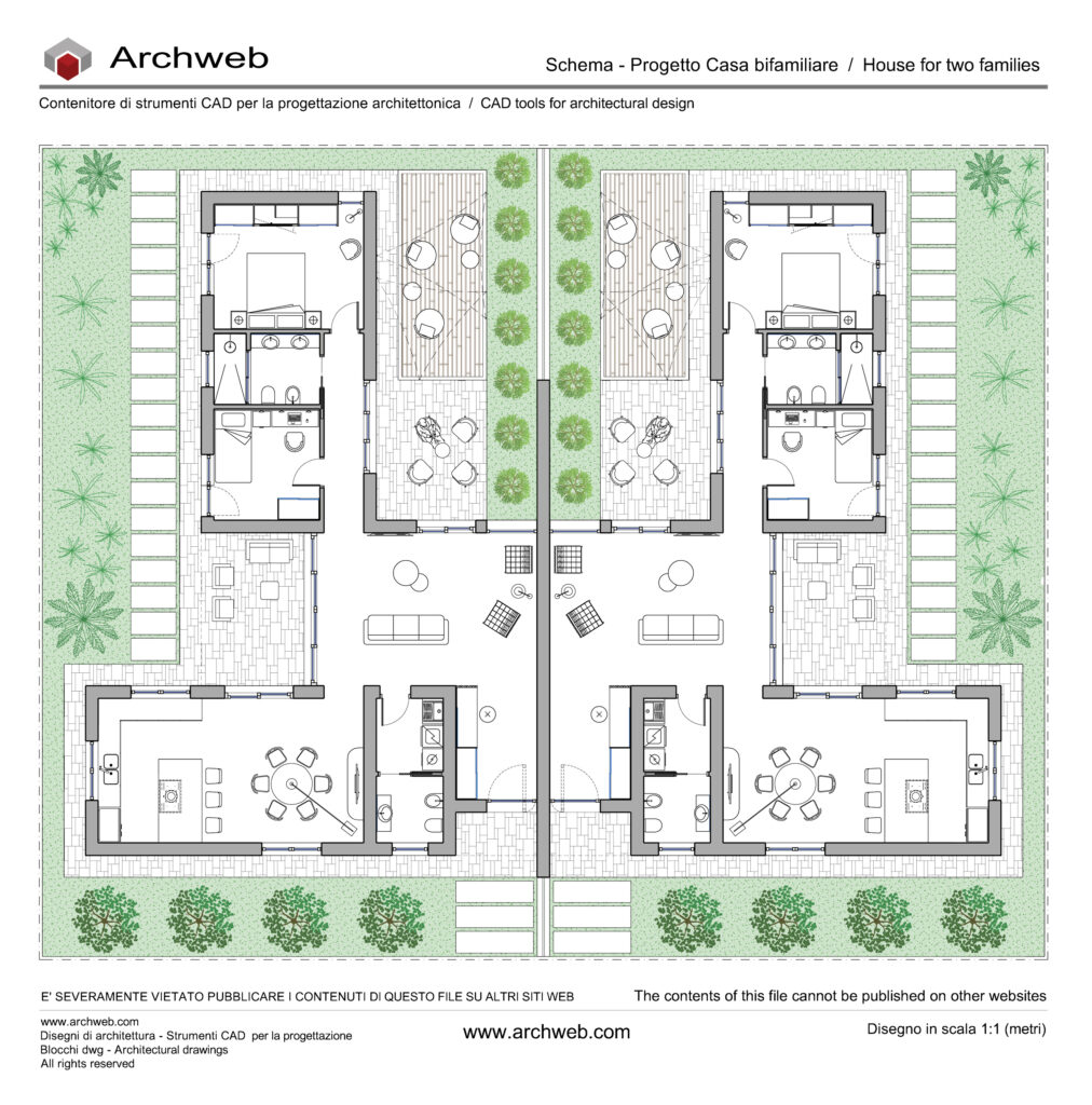 Casa bifamiliare 31 dwg Archweb