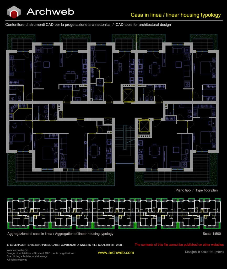 Casa in linea dwg 25