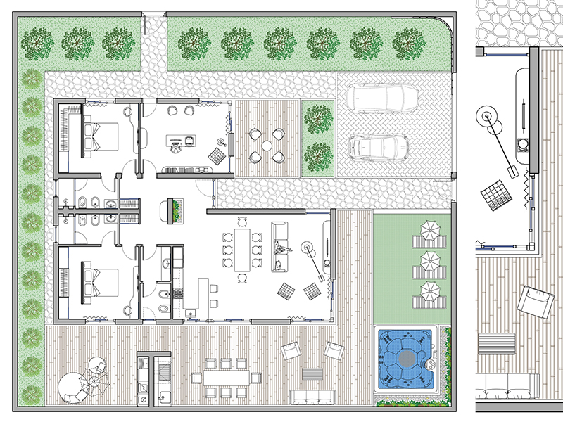 Casa unifamiliare 21 dwg cad Archweb