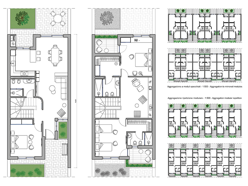 Case a schiera 61 dwg Archweb