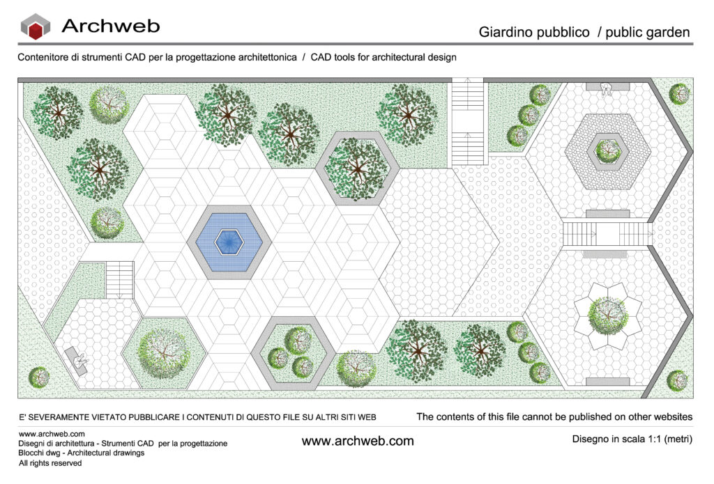 Giardino pubblico dwg 17