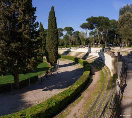 Piazza di Siena a Villa Borghese. Fotografie © Archweb.com