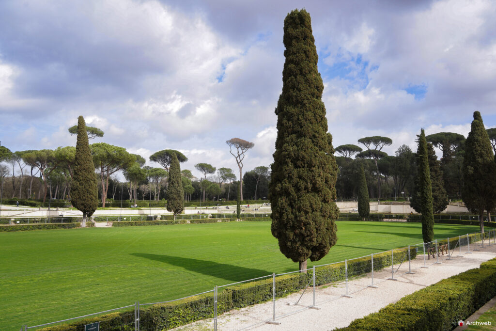 Piazza di Siena a Villa Borghese. Fotografie © Archweb.com