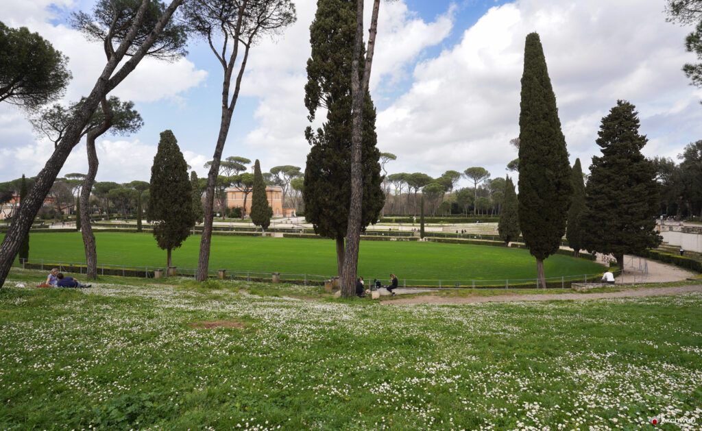 Piazza di Siena a Villa Borghese. Fotografie © Archweb.com