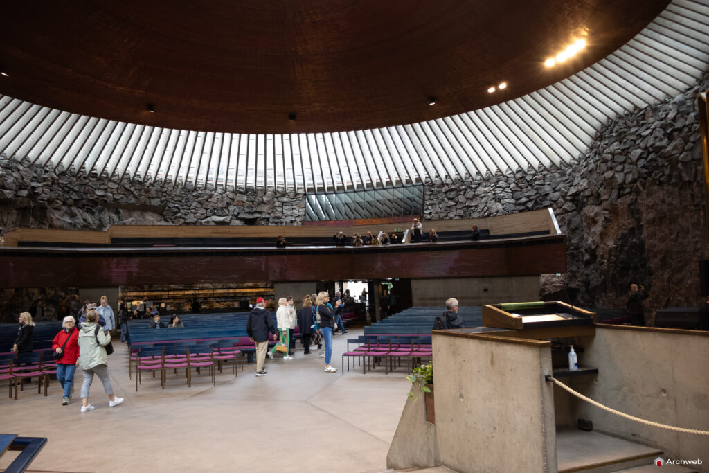Chiesa del Temppeliaukion a Helsinki. Fotografie © Archweb.com