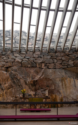 Chiesa del Temppeliaukion a Helsinki. Fotografie © Archweb.com