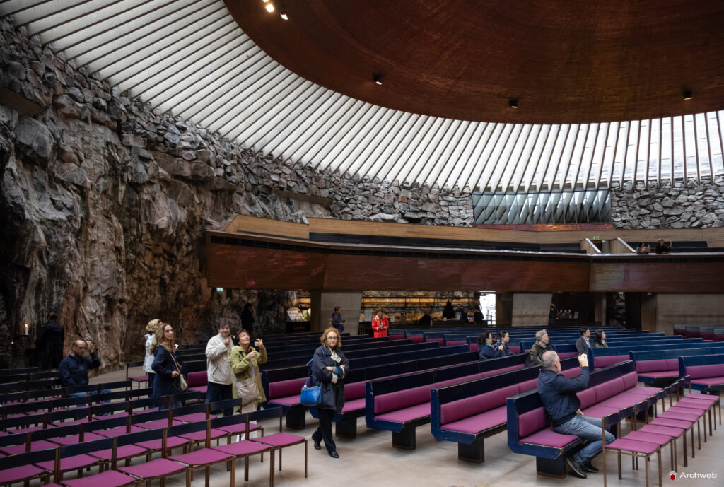 Chiesa del Temppeliaukion a Helsinki. Fotografie © Archweb.com