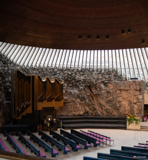 Chiesa del Temppeliaukion a Helsinki. Fotografie © Archweb.com