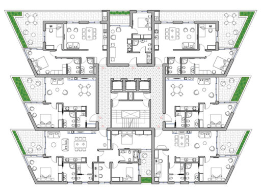 Torre residenziale 25 dwg Archweb