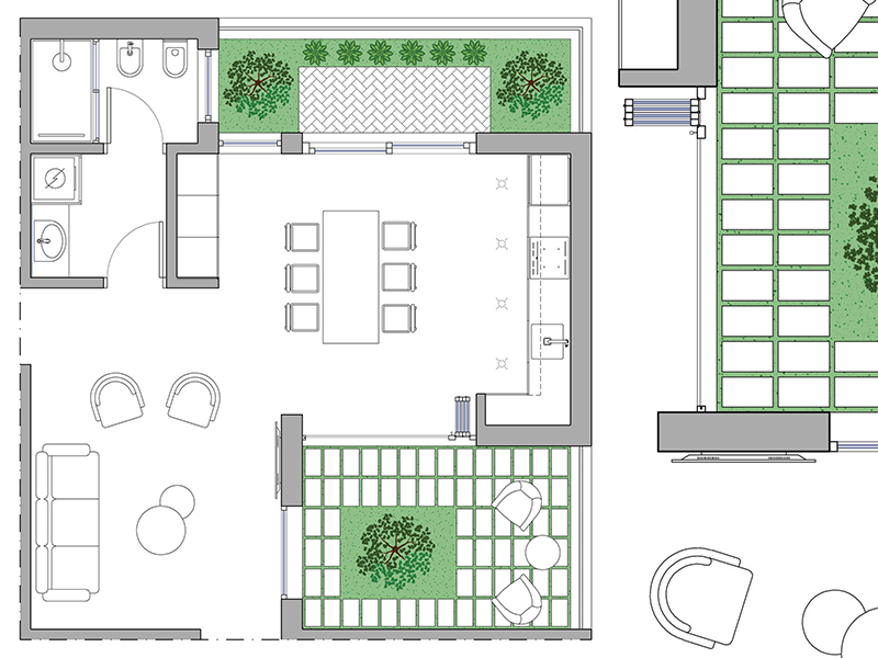 Zona giorno 21 dwg Archweb