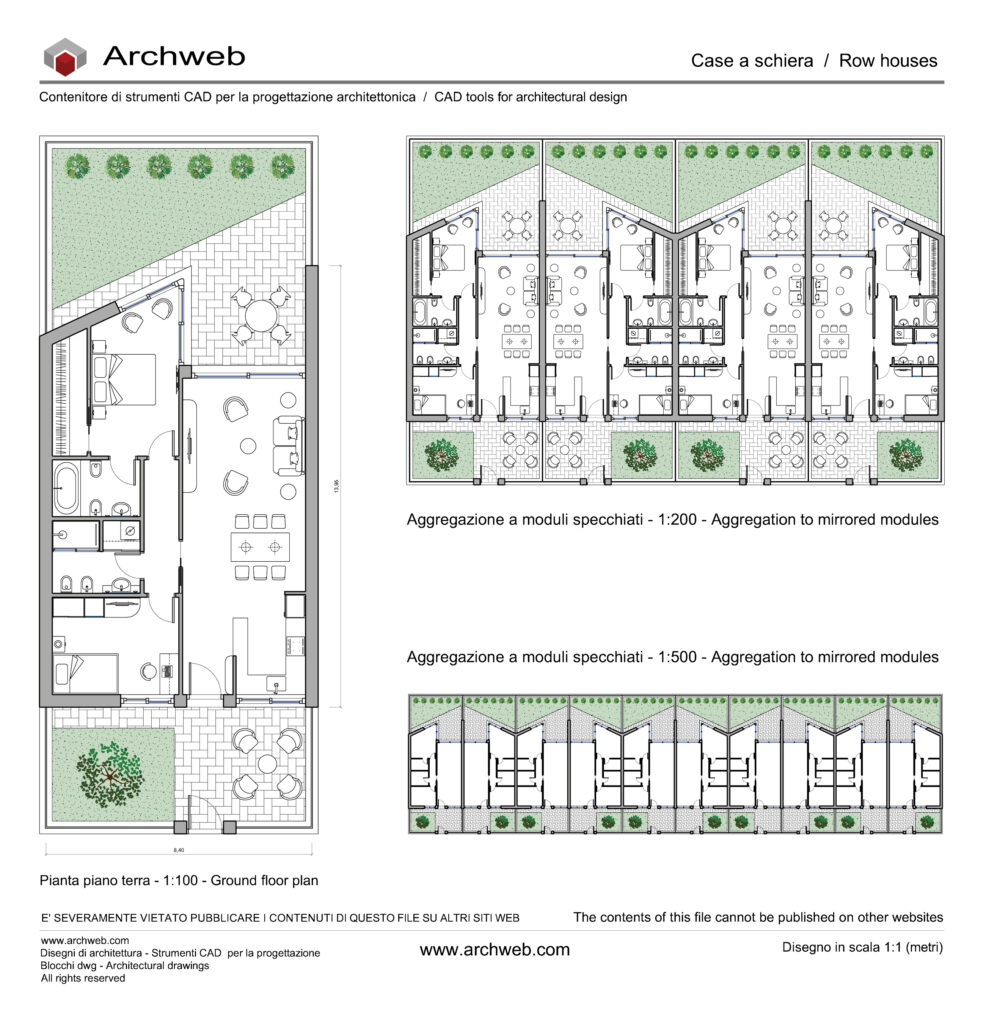 Case a schiera 62 dwg Archweb