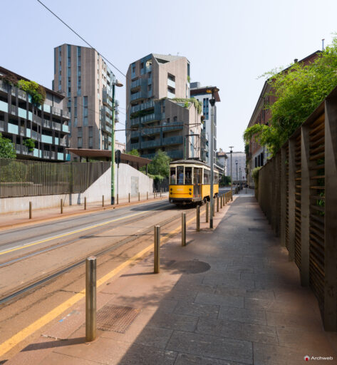 Complesso residenziale Novetredici a Milano nel quartiere Porta Nuova. Fotografie © Archweb.com